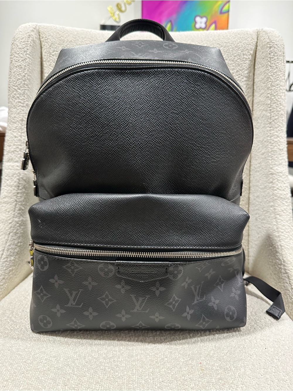 Louis Vuitton Taigarama Discovery Eclipse Men's Backpack w/ Dust Cover